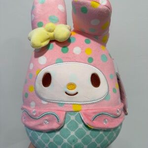 My Melody Pink Plush with Colorful Polka Dots